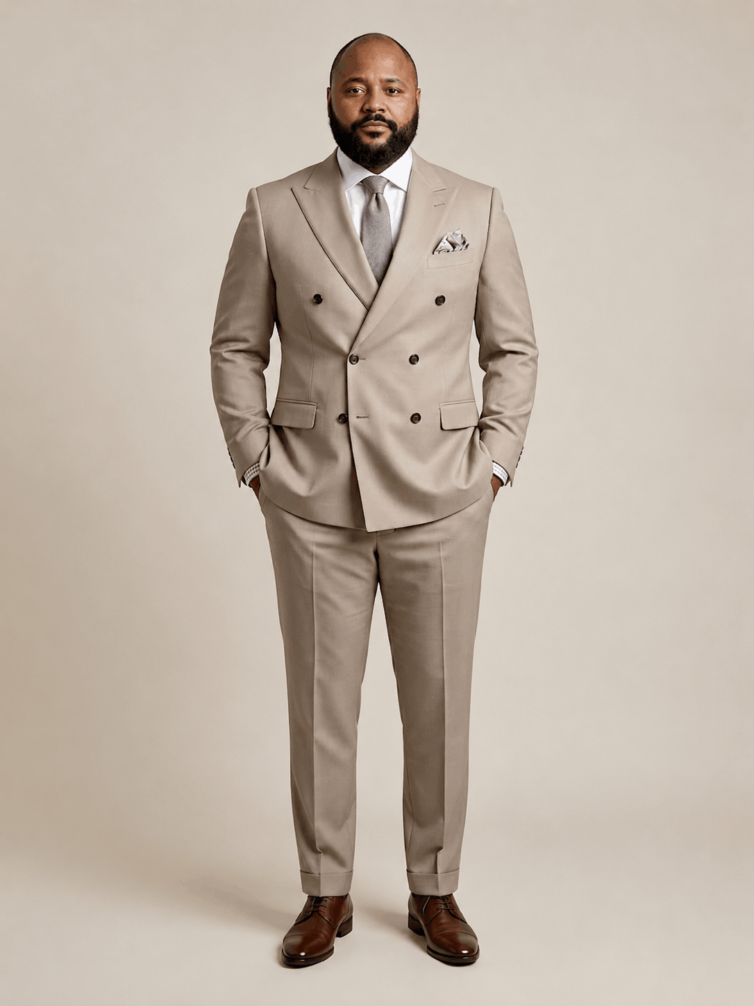 ChatGPT-Image-Jun-17-2026-04_12_17-PM-1 (1) Classic Taupe Double-Breasted Gabardine Suit - Image 1