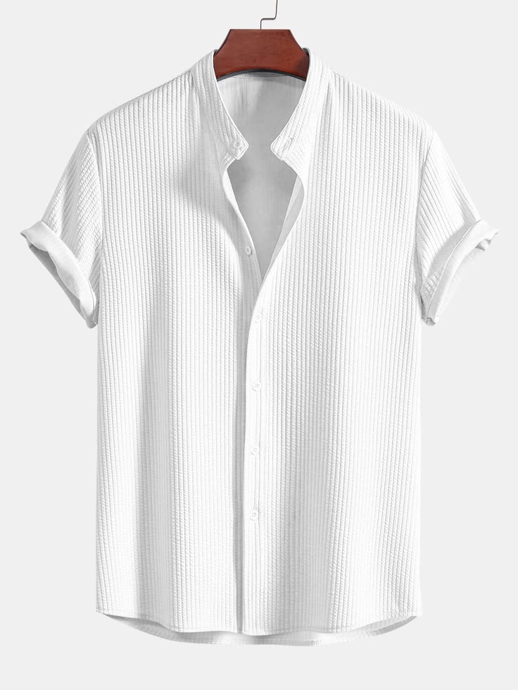 PORTO CERVO Textured Shirt - White _ 2XL PORTO CERVO Textured Shirt - White - Image 1