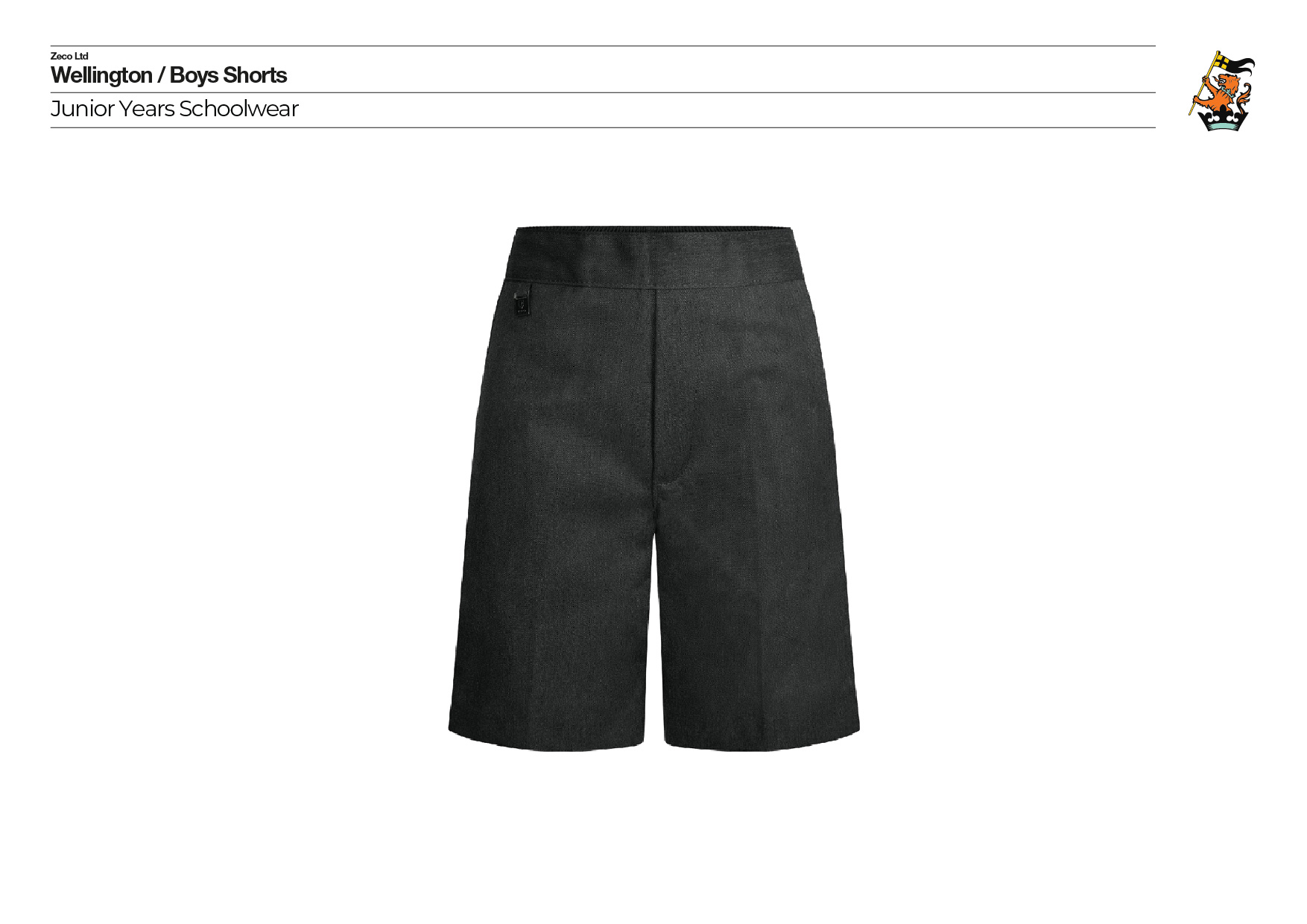 WELLINGTON-SCHOOLWEAR-SINGLES-2_BOYS-SHORTS Boys School Shorts - Image 1