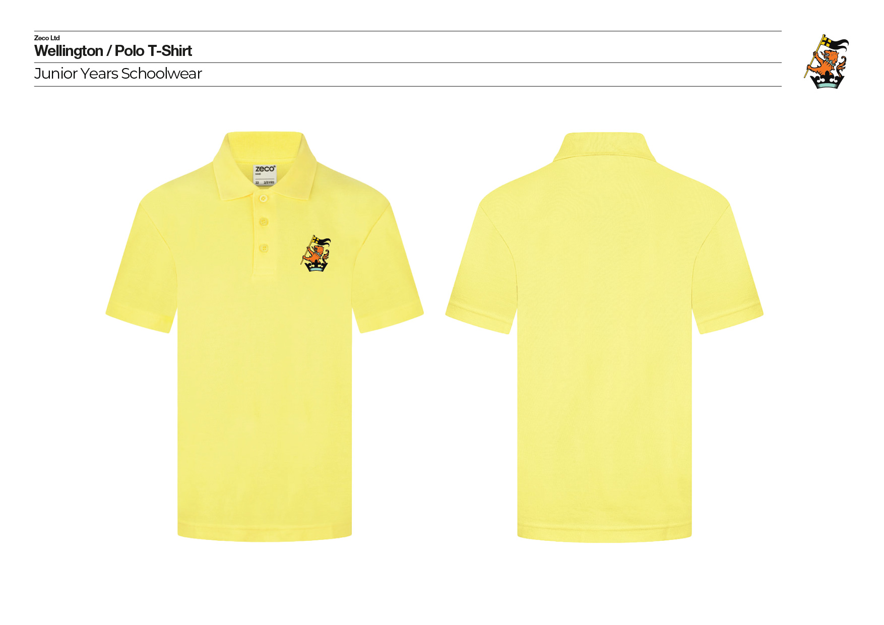WELLINGTON-SCHOOLWEAR-SINGLES_POLO-SHIRT-2 School Polo Shirt - Image 1